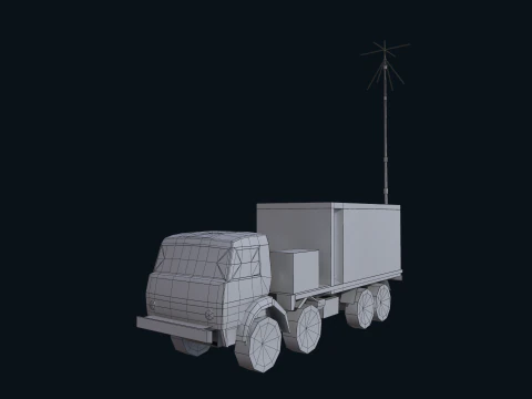 Asset - Army - Krasukha 4 EW System - 02 Realistic 3D Model