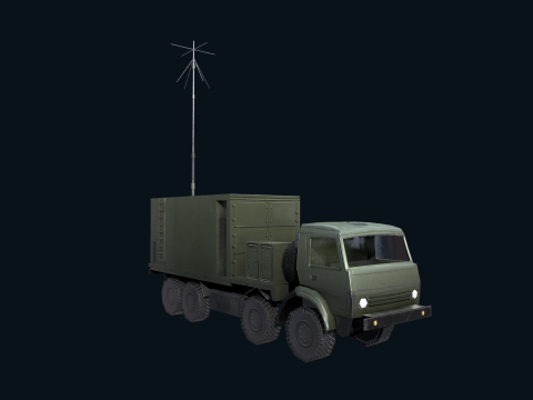 Asset - Army - Krasukha 4 EW System - 02 Realistic 3D Model