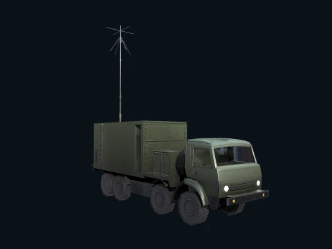 Asset - Army - Krasukha 4 EW System - 02 Realistic 3D Model