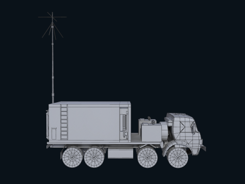 Asset - Army - Krasukha 4 EW System - 02 Realistic 3D Model