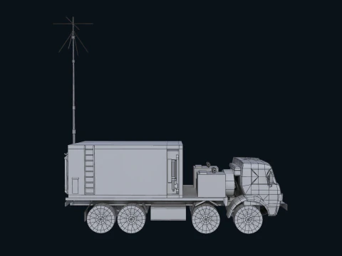 Asset - Army - Krasukha 4 EW System - 02 Realistic 3D Model