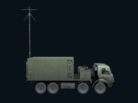 Asset - Army - Krasukha 4 EW System - 02 Realistic 3D Model