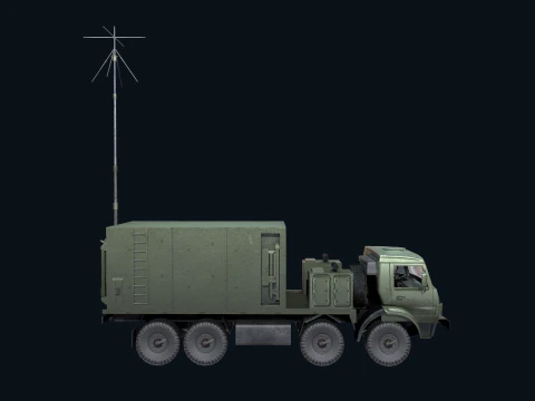 Asset - Army - Krasukha 4 EW System - 02 Realistic 3D Model