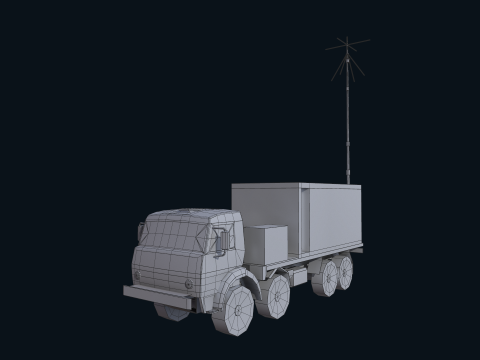 Asset - Army - Krasukha 4 EW System - 02 Realistic 3D Model