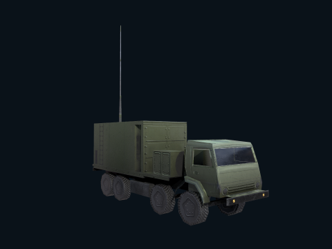 Asset - Army - Krasukha 4 EW System - 02 Realistic 3D Model