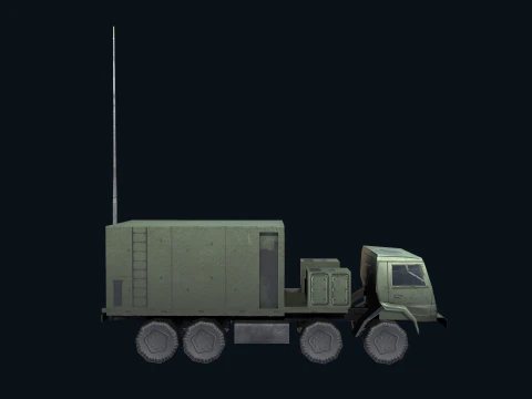 Asset - Army - Krasukha 4 EW System - 02 Realistic 3D Model