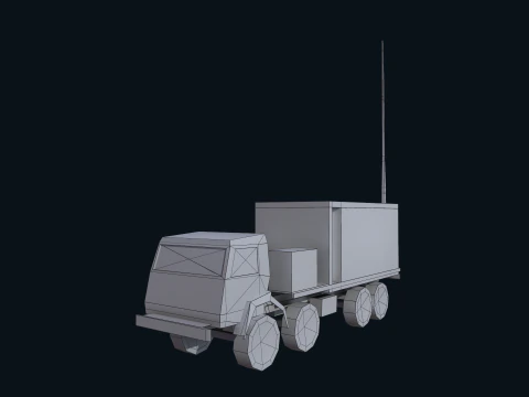 Asset - Army - Krasukha 4 EW System - 02 Realistic 3D Model
