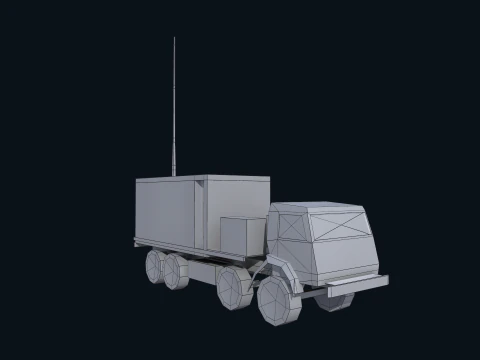 Asset - Army - Krasukha 4 EW System - 02 Realistic 3D Model