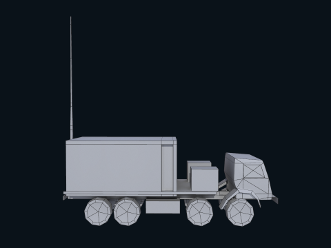 Asset - Army - Krasukha 4 EW System - 02 Realistic 3D Model