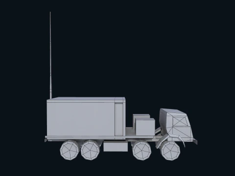 Asset - Army - Krasukha 4 EW System - 02 Realistic 3D Model