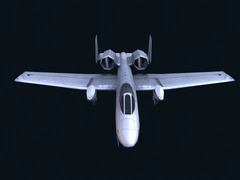 Risorsa - Esercito - A10 Thunderbolt MODELLO 3D REALISTICO VR - AR - low-poly Modello 3D
