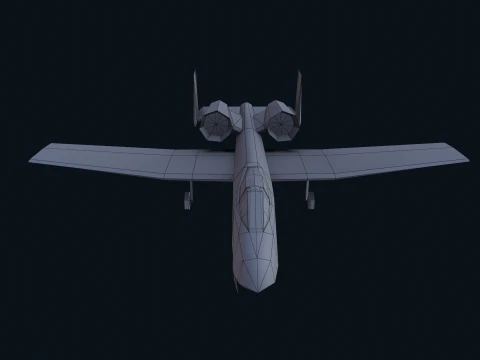 Risorsa - Esercito - A10 Thunderbolt MODELLO 3D REALISTICO VR - AR - low-poly Modello 3D