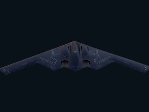 Asset - Army - B2 Spirit 3D MODEL REALISTIC VR - AR - low-poly 3D Model