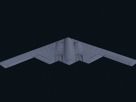 Asset - Army - B2 Spirit 3D MODEL REALISTIC VR - AR - low-poly 3D Model