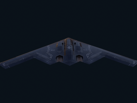 Asset - Army - B2 Spirit 3D MODEL REALISTIC VR - AR - low-poly 3D Model