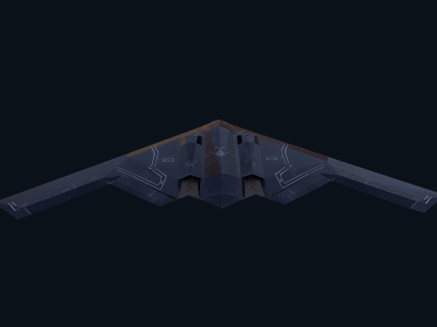 Asset - Army - B2 Spirit 3D MODEL REALISTIC VR - AR - low-poly 3D Model