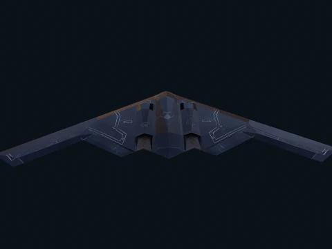 Asset - Army - B2 Spirit 3D MODEL REALISTIC VR - AR - low-poly 3D Model
