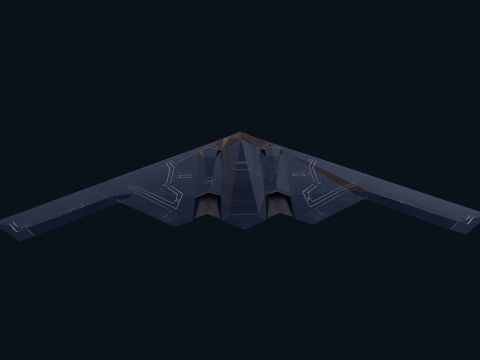Asset - Army - B2 Spirit 3D MODEL REALISTIC VR - AR - low-poly 3D Model