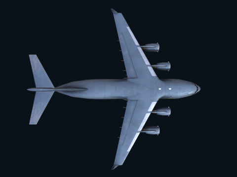Asset - Army - C17 Globemaster III 3D MODEL REALISTIC Low-poly Modelo 3D
