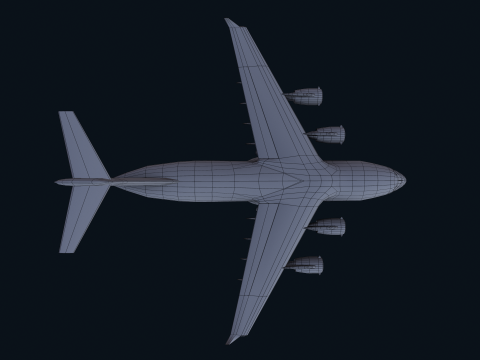 Asset - Army - C17 Globemaster III 3D MODEL REALISTIC Low-poly Modelo 3D
