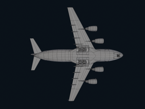 Asset - Army - C17 Globemaster III 3D MODEL REALISTIC Low-poly Modelo 3D
