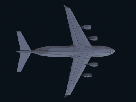 Asset - Army - C17 Globemaster III 3D MODEL REALISTIC Low-poly Modelo 3D