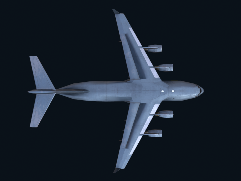 Asset - Army - C17 Globemaster III 3D MODEL REALISTIC Low-poly Modelo 3D