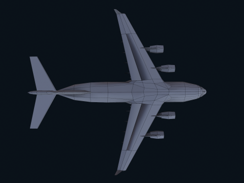 Asset - Army - C17 Globemaster III 3D MODEL REALISTIC Low-poly Modelo 3D