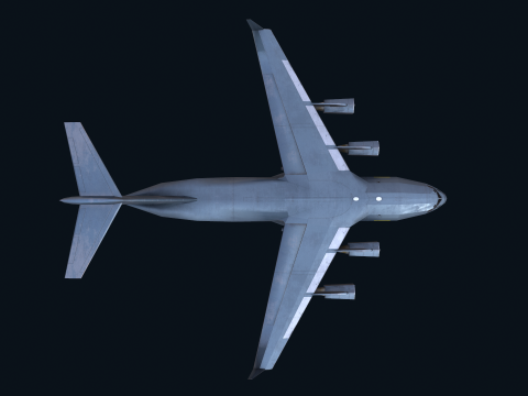 Asset - Army - C17 Globemaster III 3D MODEL REALISTIC Low-poly Modelo 3D
