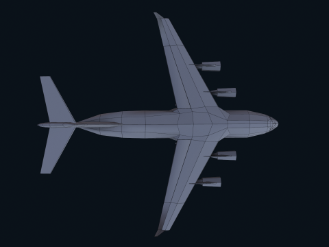 Asset - Army - C17 Globemaster III 3D MODEL REALISTIC Low-poly Modelo 3D