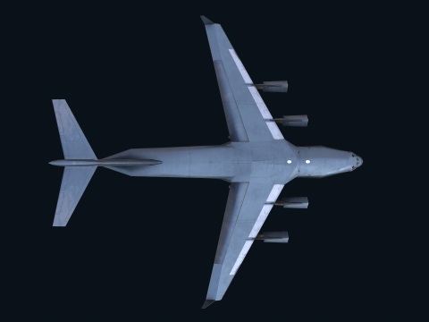 Asset - Army - C17 Globemaster III 3D MODEL REALISTIC Low-poly Modelo 3D