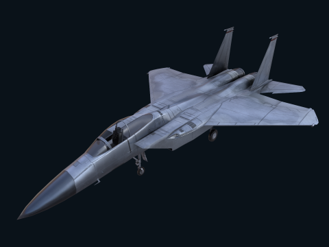Asset - Army - F15 Eagle 3D MODEL Low-poly Modèle 3D