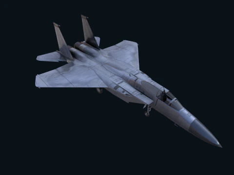 Asset - Army - F15 Eagle 3D MODEL Low-poly 3D Model