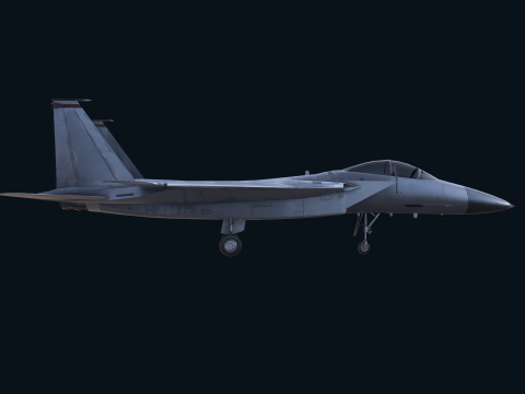 Asset - Army - F15 Eagle 3D MODEL Low-poly Modèle 3D