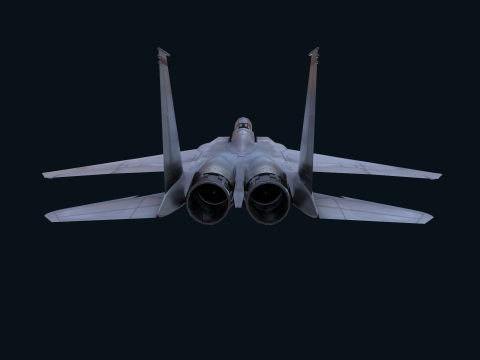 Asset - Army - F15 Eagle 3D MODEL Low-poly Modèle 3D