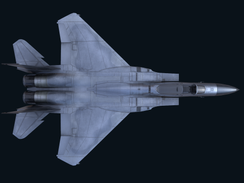 Asset - Army - F15 Eagle 3D MODEL Low-poly Modèle 3D