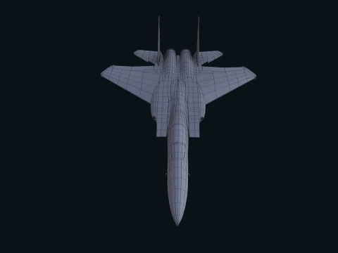 Asset - Army - F15 Eagle 3D MODEL Low-poly 3D Model