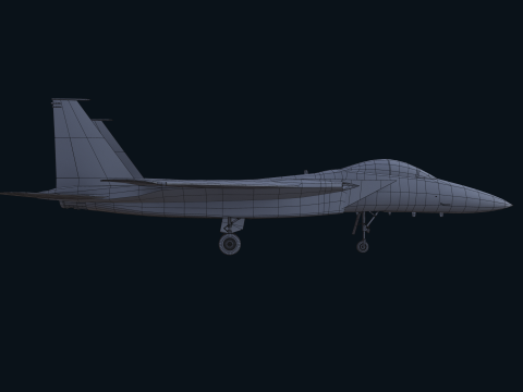 Asset - Army - F15 Eagle 3D MODEL Low-poly Modèle 3D