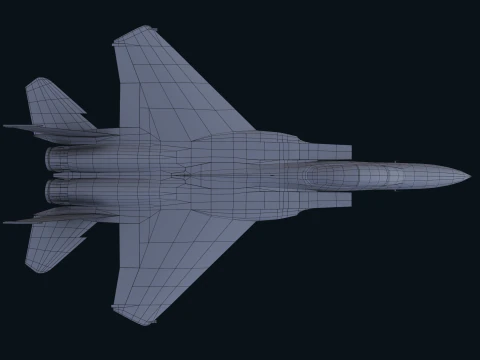 Asset - Army - F15 Eagle 3D MODEL Low-poly 3D Model