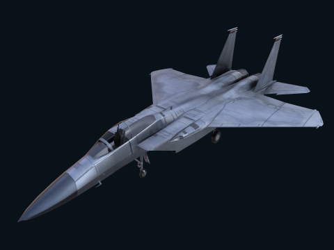 Asset - Army - F15 Eagle 3D MODEL Low-poly Modèle 3D