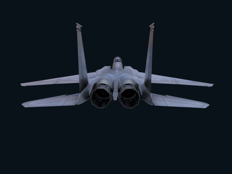 Asset - Army - F15 Eagle 3D MODEL Low-poly Modèle 3D