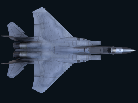 Asset - Army - F15 Eagle 3D MODEL Low-poly Modèle 3D