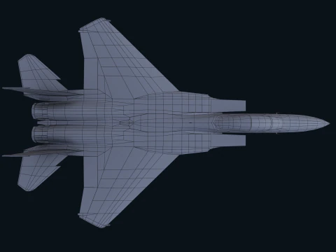 Asset - Army - F15 Eagle 3D MODEL Low-poly 3D Model