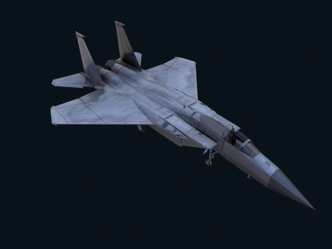 Asset - Army - F15 Eagle 3D MODEL Low-poly Modèle 3D