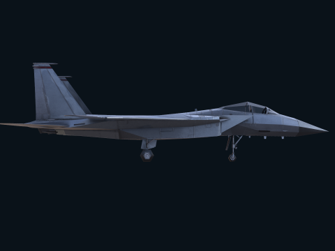 Asset - Army - F15 Eagle 3D MODEL Low-poly Modèle 3D