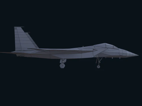 Asset - Army - F15 Eagle 3D MODEL Low-poly 3D Model