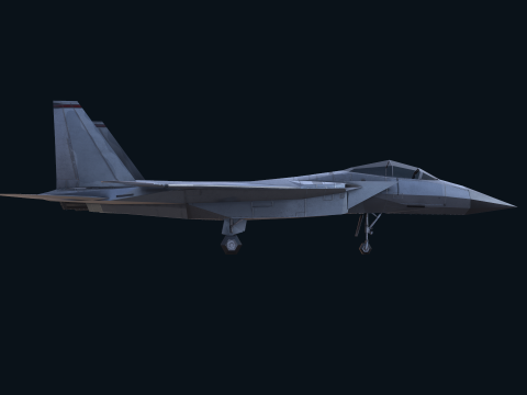 Asset - Army - F15 Eagle 3D MODEL Low-poly Modèle 3D