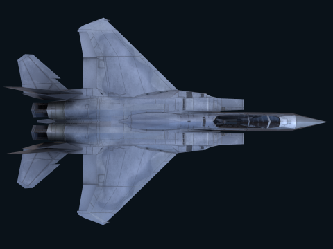 Asset - Army - F15 Eagle 3D MODEL Low-poly Modèle 3D