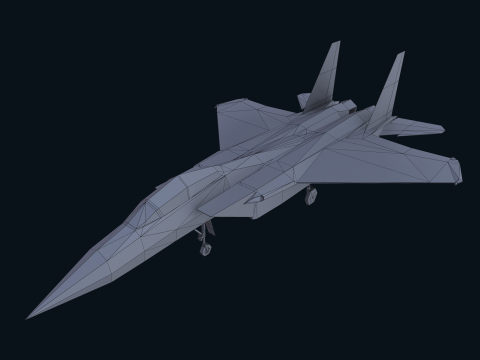 Asset - Army - F15 Eagle 3D MODEL Low-poly Modèle 3D