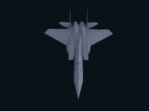 Asset - Army - F15 Eagle 3D MODEL Low-poly Modèle 3D